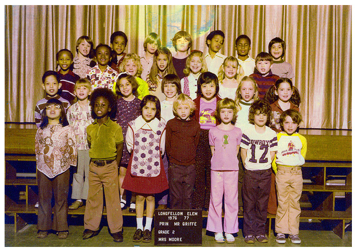 Mark Shields' Longfellow Elementary School Houston Texas 2nd Grade Class Photo 1976-1977